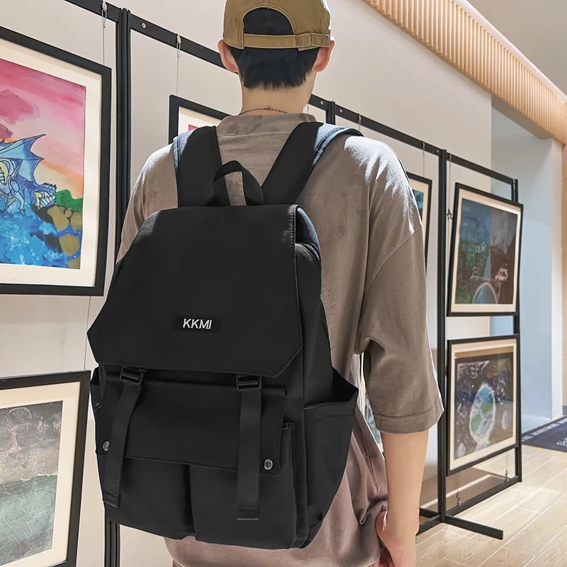 Nylon Women Backpack Multi-Pocket Student Rucksack Female Travel Bag