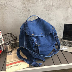 Solid Canvas Shoulder Bag High Crossbody Bag For Women