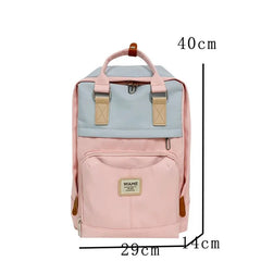 Big Capacity Nylon Laptop Backpack High School College Book Bag