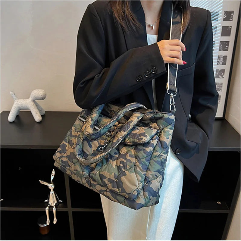 Winter Nylon Crossbody Bag Shoulder Bag Totes