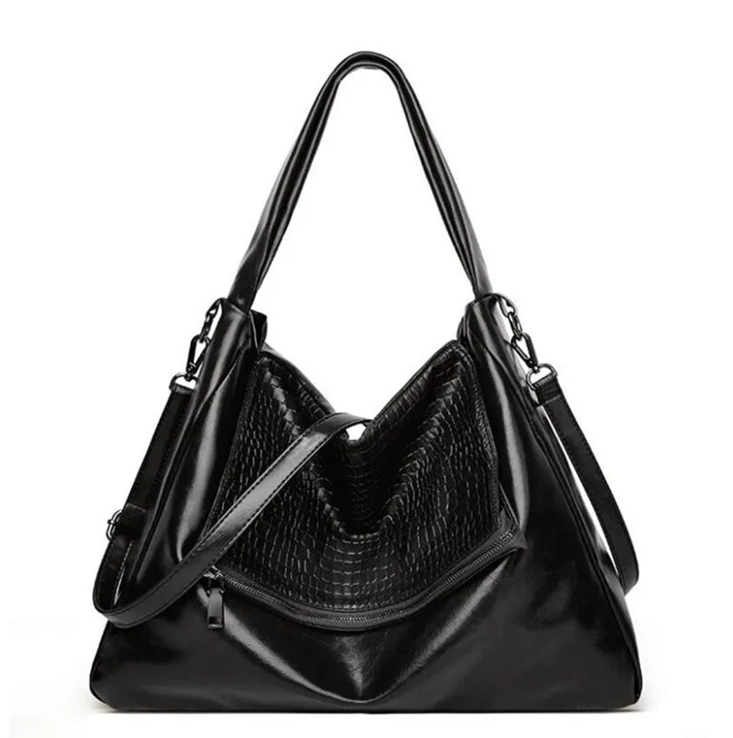 Soft Leather Large Capacity Hobo Bags Women Shoulder Bag
