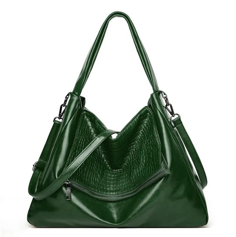 Soft Leather Large Capacity Hobo Bags Women Shoulder Bag