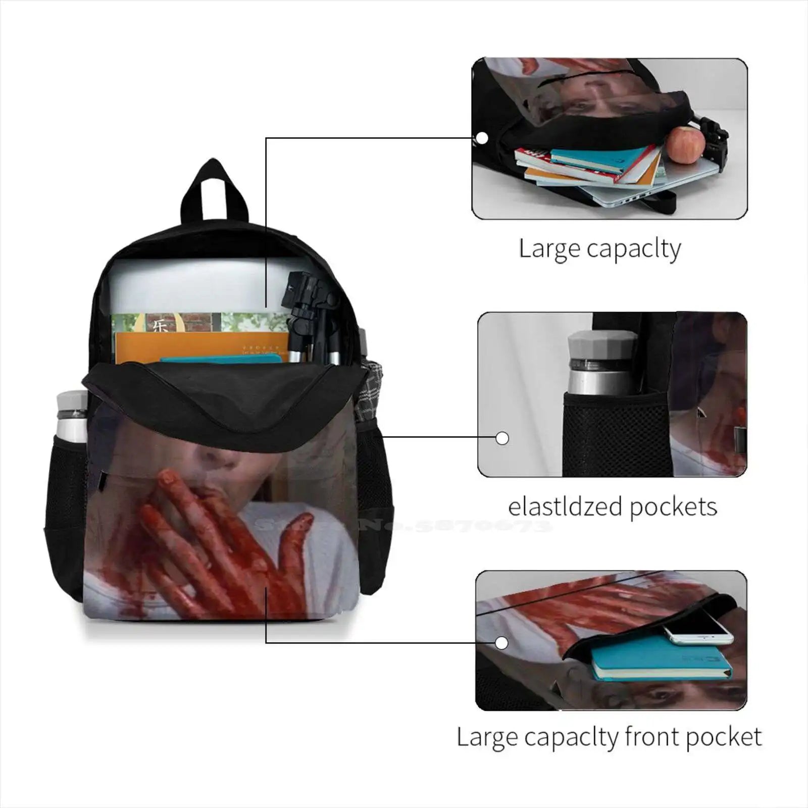 Billy Loomis Large Capacity Backpack Laptop Travel Bags