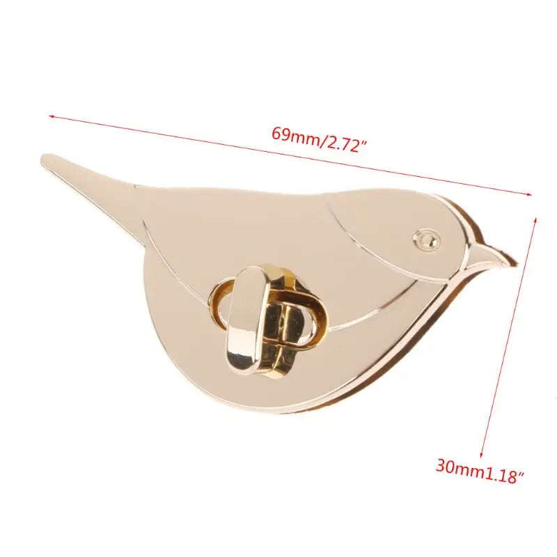 Bird Shape Clasp Turn Lock Twist Locks Metal Hardware For DIY Handbag