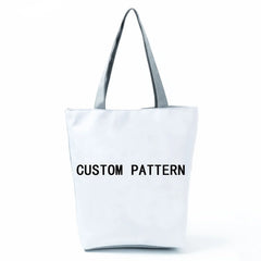Cat Print Art Painting Shopping Hand Bag Women School Eco Tote Shopper Bag