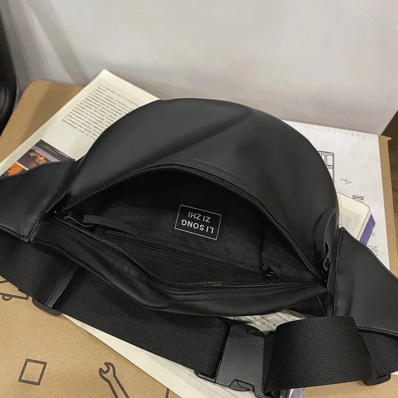 Men's Canvas Chest Phone Purse Nylon Waist Pack