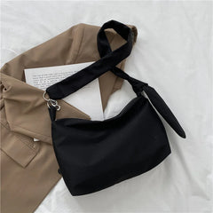 Nylon Messenger Shoulder Bag Chain Strap Removable Handbag Women Crossbody