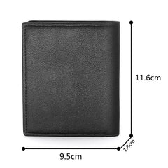 Steampunk Crow Leather Wallet Slim Credit Card Holders Short Purses