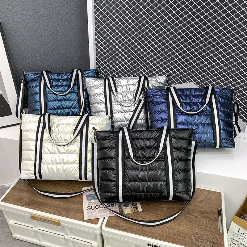 Grid Shopper Bag Women's Crossbody Handbags