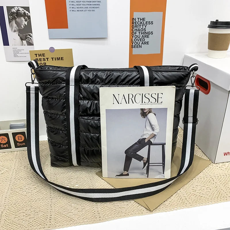 Grid Shopper Bag Women's Crossbody Handbags