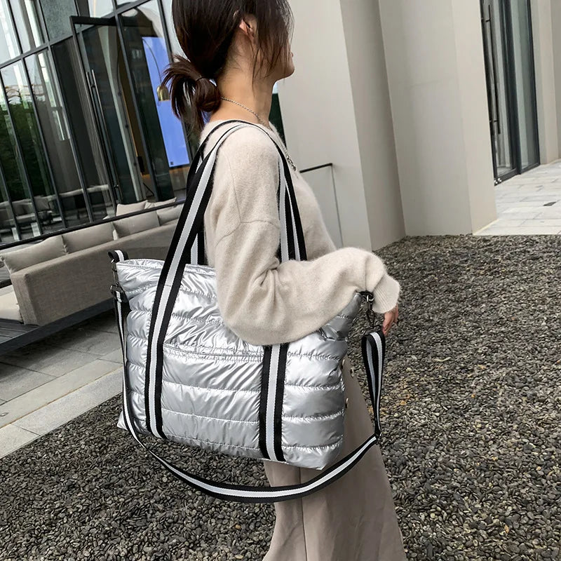 Grid Shopper Bag Women's Crossbody Handbags