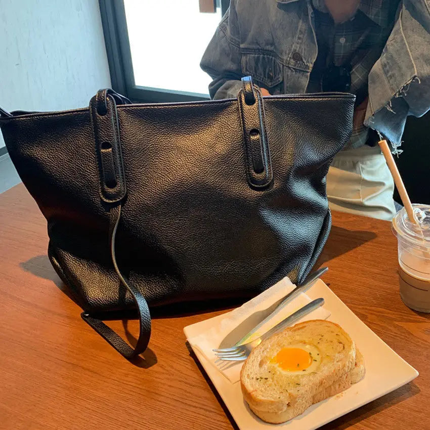 Shoulder Bags Women Large Capacity PU Leather High Totes Handbags