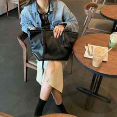 Shoulder Bags Women Large Capacity PU Leather High Totes Handbags