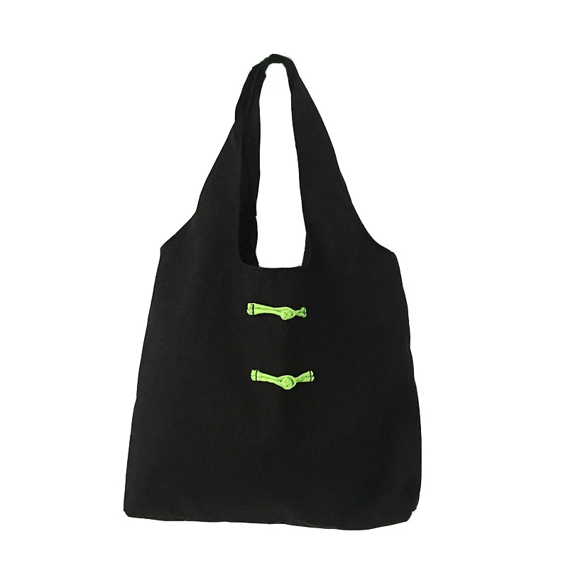 Large Capacity Canvas Shoulder Bag Women's Shopping Tote