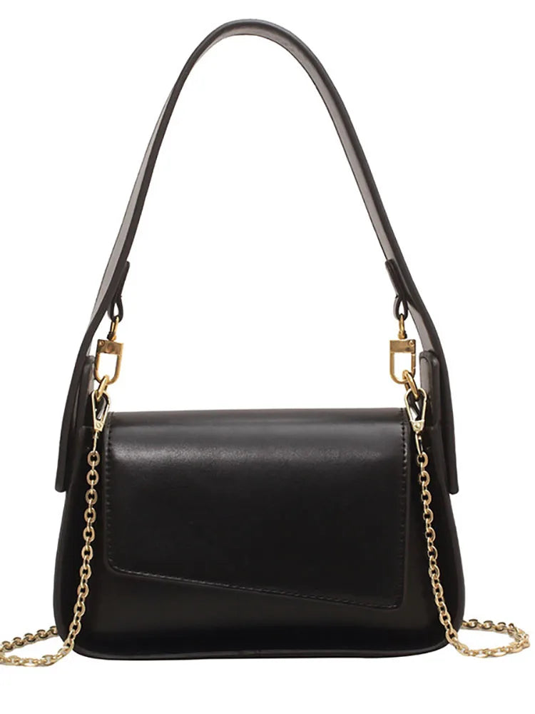 Small Flap Shoulder Bags for Women High Crossbody Women's Bag Pu Leather