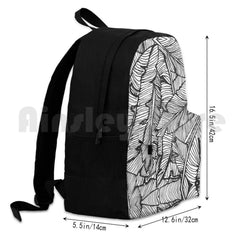 Vintage Hawaiian Vacation Summer Exotic Jungle Outdoor Hiking Backpack