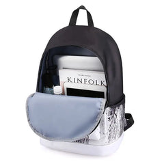 Unisex School Satchel Daypack Lightweight Back Bag for Girls Boys