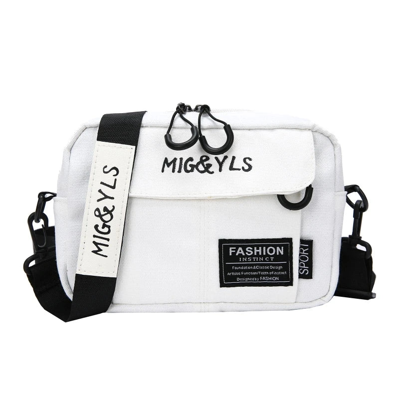Yellow Canvas Handbags Casual Anti Theft Messenger Bag