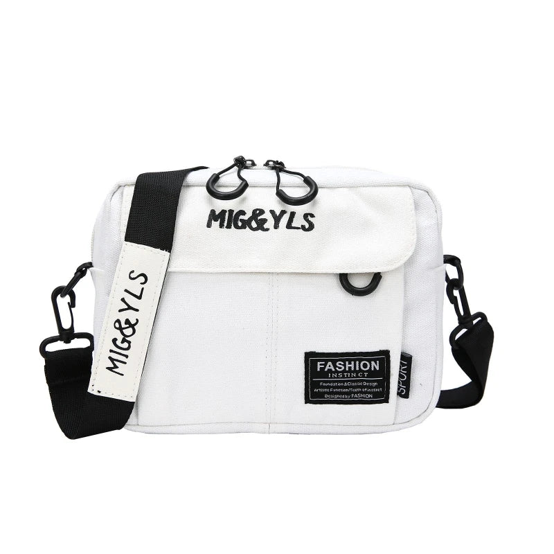 Yellow Canvas Handbags Casual Anti Theft Messenger Bag