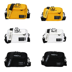 Yellow Canvas Handbags Casual Anti Theft Messenger Bag