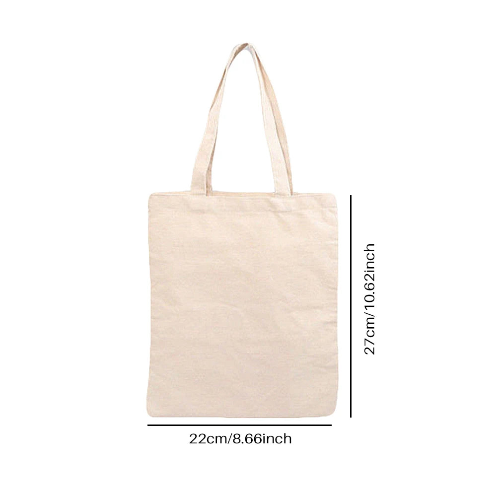 Reusable Canvas Shopping Bag Eco Foldable Tote Handbag