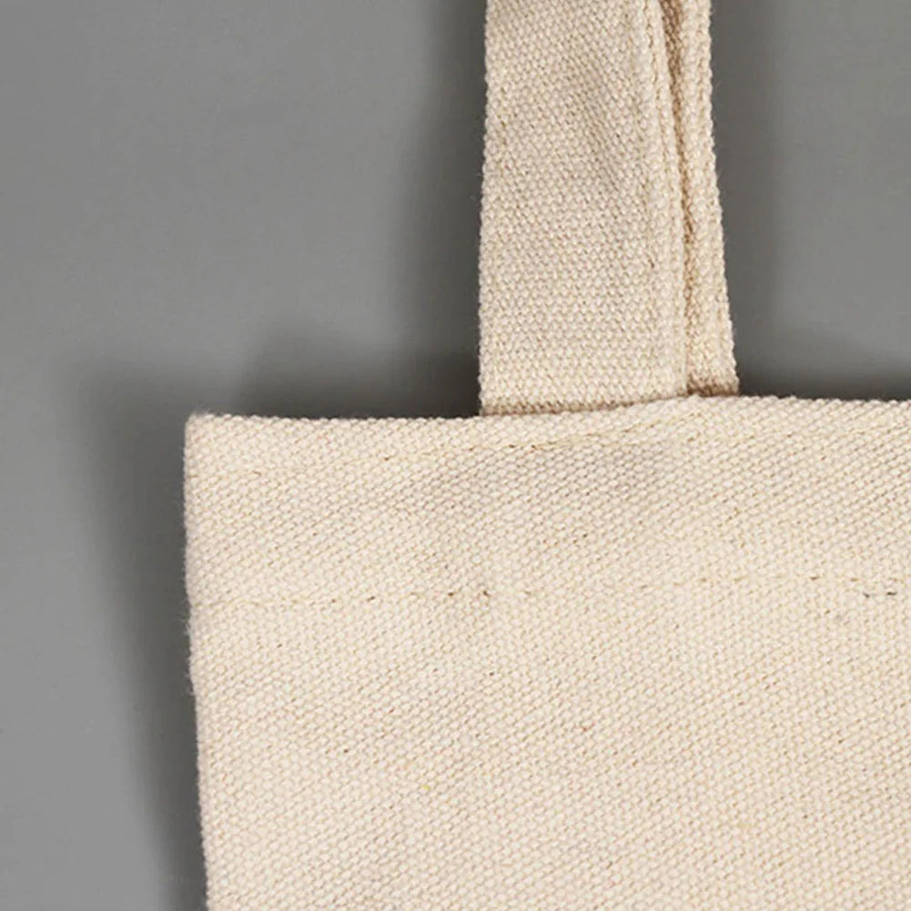 Reusable Canvas Shopping Bag Eco Foldable Tote Handbag