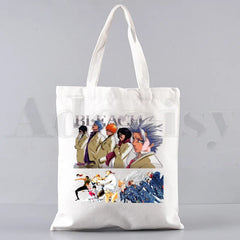 Bleach Anime Ichigo Zaraki Kenpachi Shoulder Bag Women Canvas Handbag
