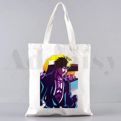 Bleach Anime Ichigo Zaraki Kenpachi Shoulder Bag Women Canvas Handbag