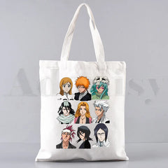 Bleach Anime Ichigo Zaraki Kenpachi Shoulder Bag Women Canvas Handbag