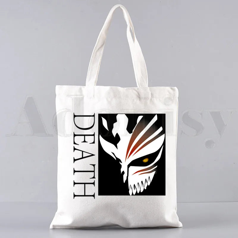 Bleach Anime Ichigo Zaraki Kenpachi Shoulder Bag Women Canvas Handbag