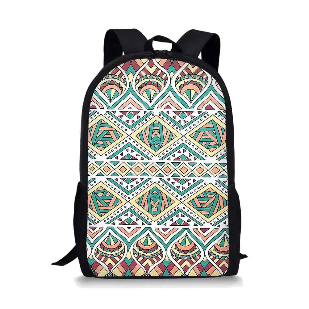 Stripe Printing School Backpacks Personalized Kids Daypack