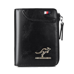 Vintage Business Kangaroo Credit Card Holder Case Anti-Theft Clutch Wallet