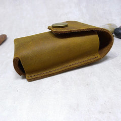 Blongk Belt Car Key Case Leather Key Bag Waist Pack Key Holder Thin Belt Bag