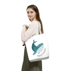 Painting Whale Sea Series Shopper Bag Women Handbags Large Capacity Totes