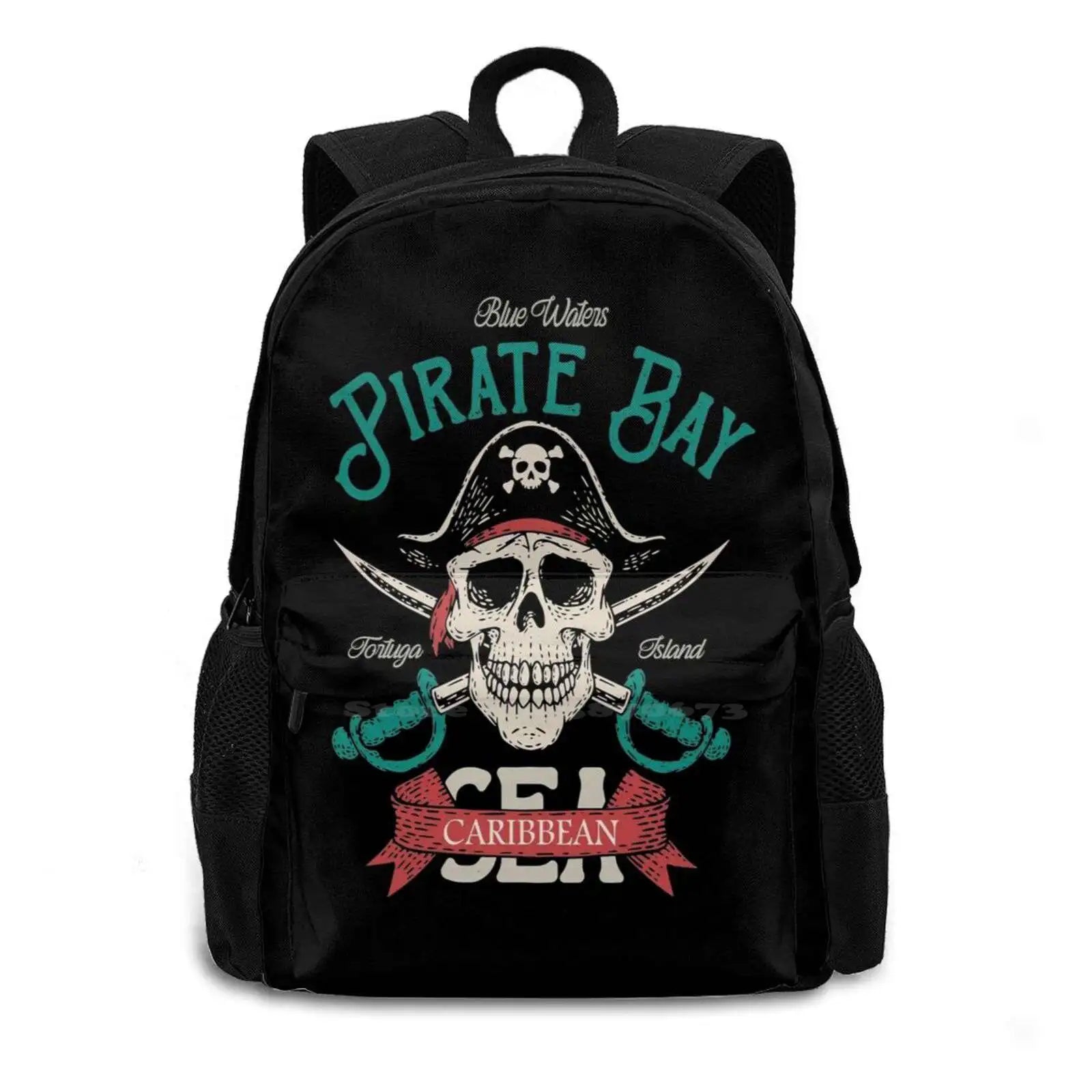 Pirate Caribbean Princess Backpack Student School Laptop Travel Bag