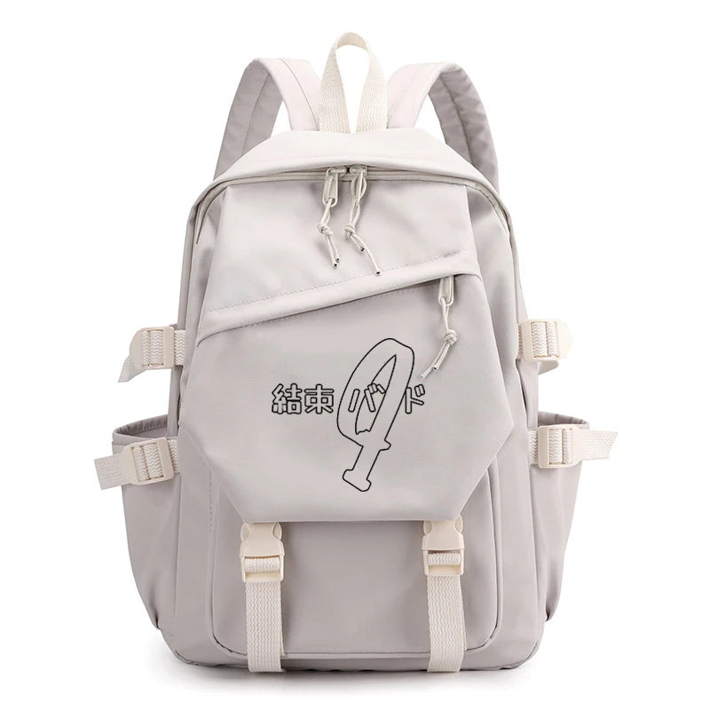 Bocchi The Rock Anime Backpack College Laptop Bag Student Gift Travel Daypack