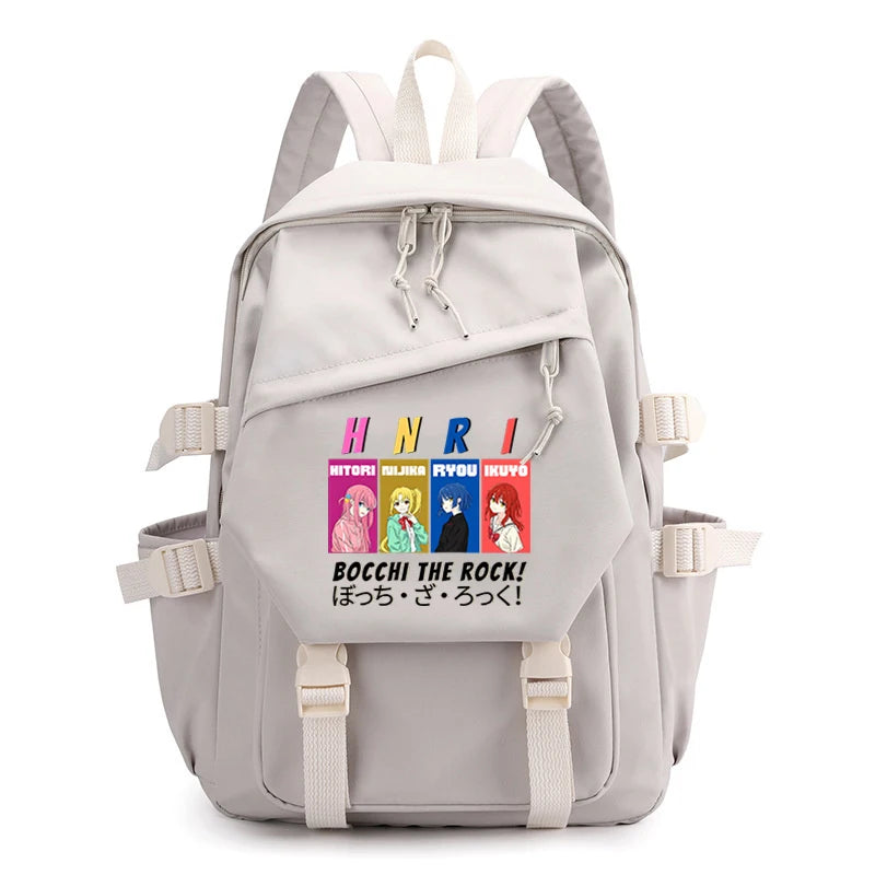 Bocchi The Rock Anime Backpack College Laptop Bag Student Gift Travel Daypack
