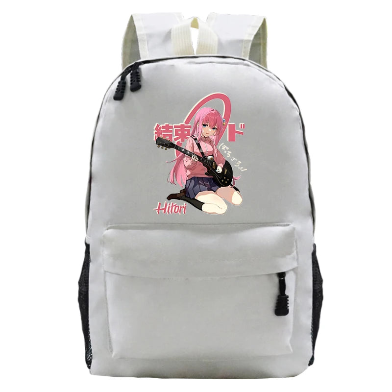 Bocchi The Rock Backpacks High-capacity Harajuku Canvas Schoolbags