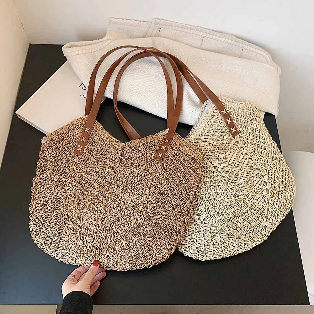 Bohemian Woven Shoulder Bags Large Capacity Beach Handbags