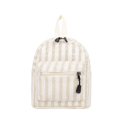 Boho Women Straw Knitting Backpack Shoulder Bags Rattan Backpacks