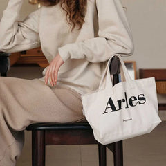 Canvas Shoulder Bag Totebag Clutch Casual Ins Letter Handbag