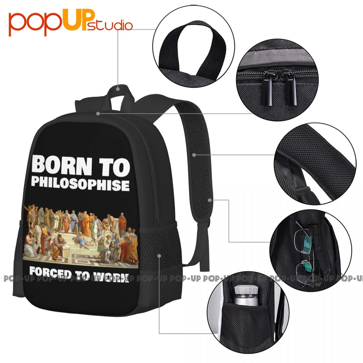 Philosopher Backpack Large Capacity Portable Gym Bag