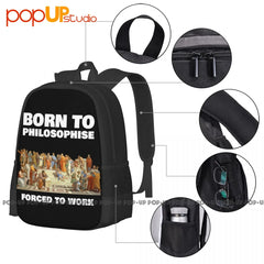 Philosopher Backpack Large Capacity Portable Gym Bag
