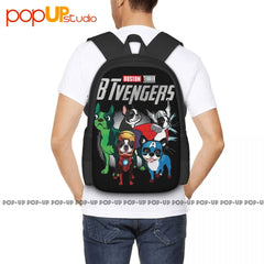 Boston Terrier Btvengers Backpack Large Capacity Print Training Gymnast Bag