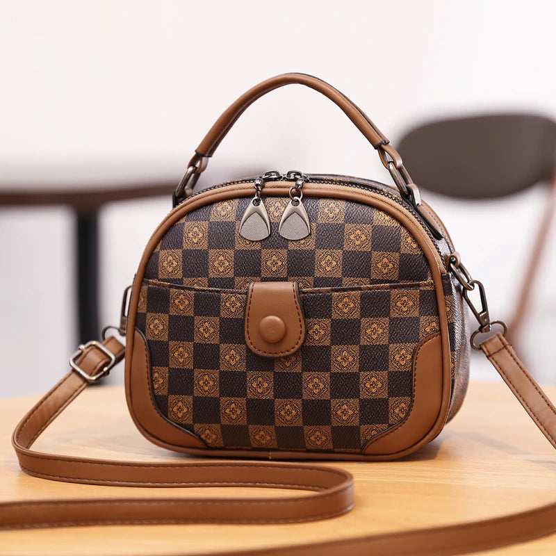 Women's Leather Crossbody Bag Casual Tote Bag