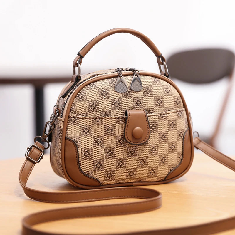 Women's Leather Crossbody Bag Casual Tote Bag