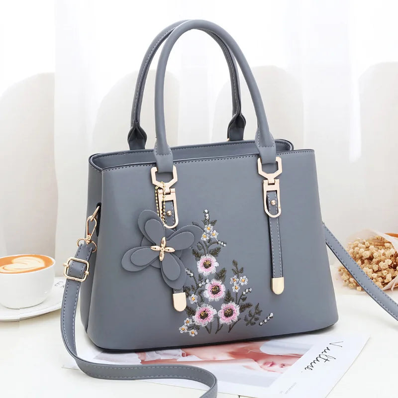 Embroidered One-shoulder Messenger Bag for Women