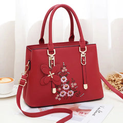 Embroidered One-shoulder Messenger Bag for Women