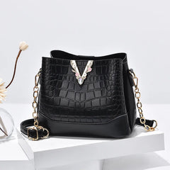 Summer Stone Pattern Handbag Large-capacity One-shoulder Messenger Bag Women