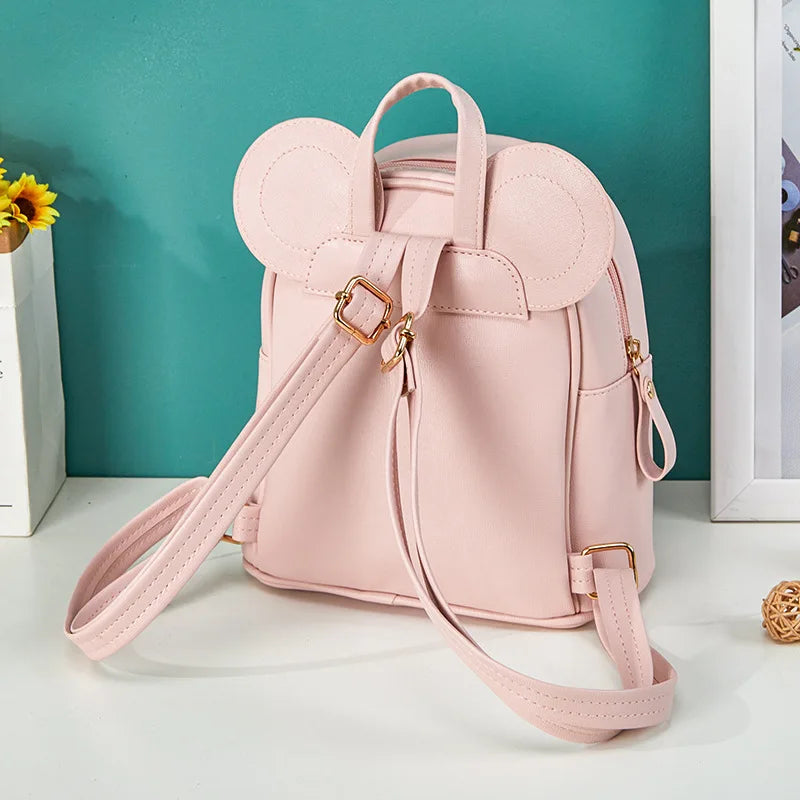 Bowtie Girl Kids Book Backpack Shoulder Bag Travel Rucksack